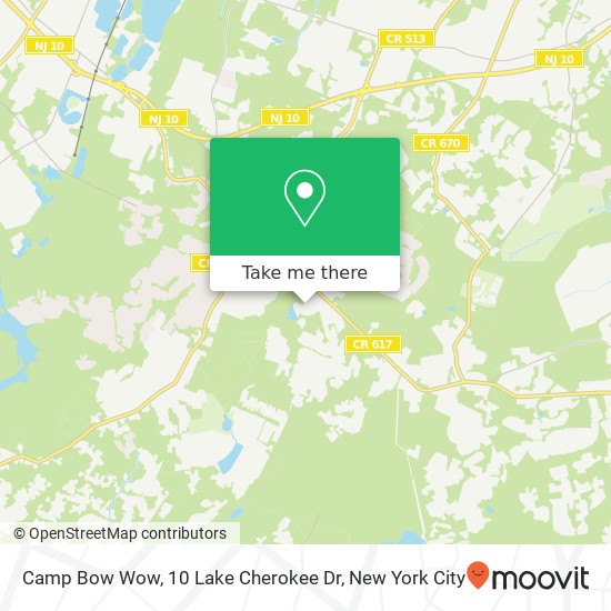 Camp Bow Wow, 10 Lake Cherokee Dr map