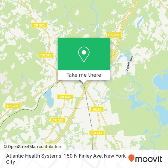 Atlantic Health Systems, 150 N Finley Ave map