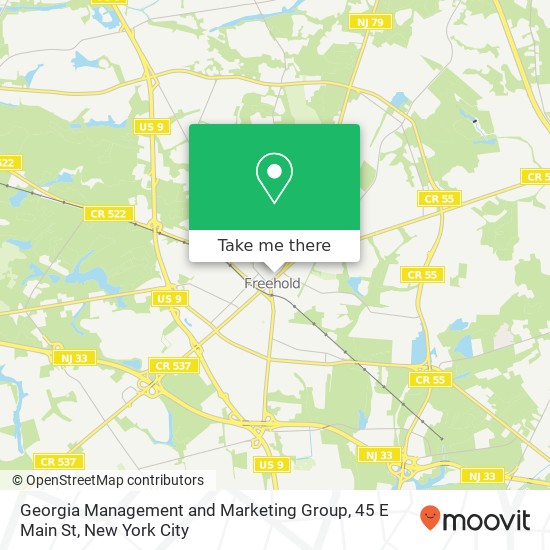 Georgia Management and Marketing Group, 45 E Main St map
