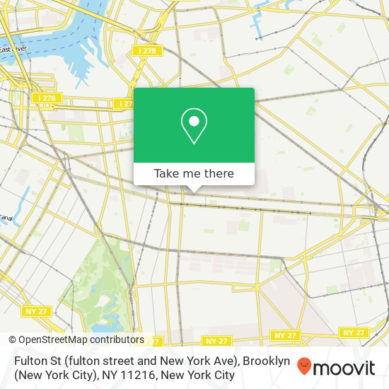 Fulton St (fulton street and New York Ave), Brooklyn (New York City), NY 11216 map