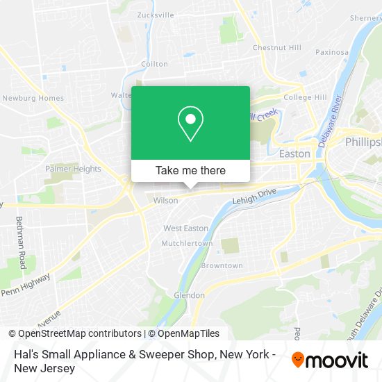 Mapa de Hal's Small Appliance & Sweeper Shop