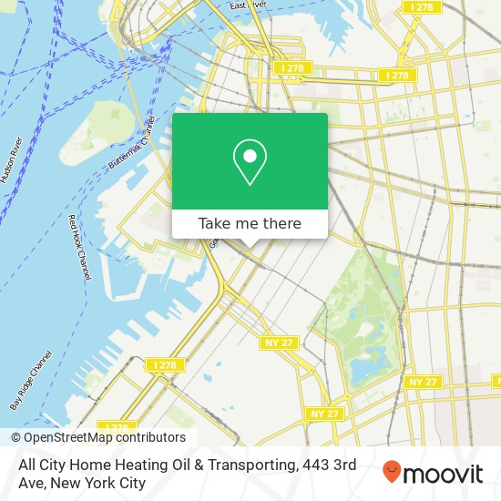 All City Home Heating Oil & Transporting, 443 3rd Ave map