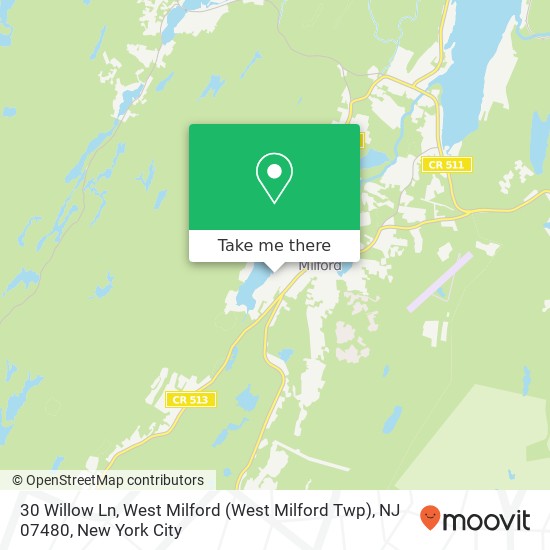 Mapa de 30 Willow Ln, West Milford (West Milford Twp), NJ 07480