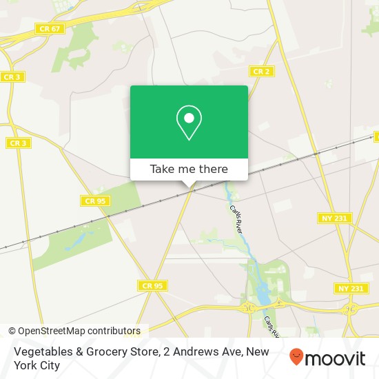Mapa de Vegetables & Grocery Store, 2 Andrews Ave