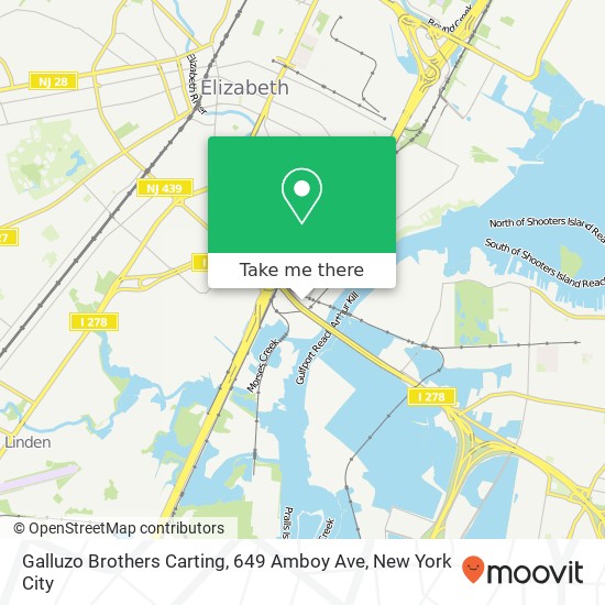 Mapa de Galluzo Brothers Carting, 649 Amboy Ave