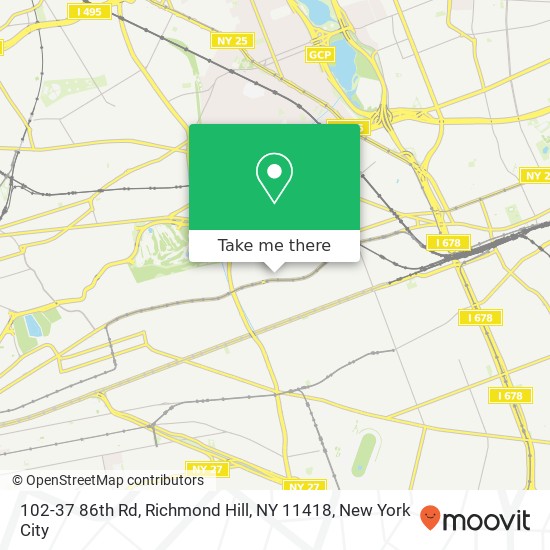 102-37 86th Rd, Richmond Hill, NY 11418 map