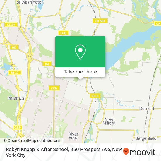 Mapa de Robyn Knapp & After School, 350 Prospect Ave