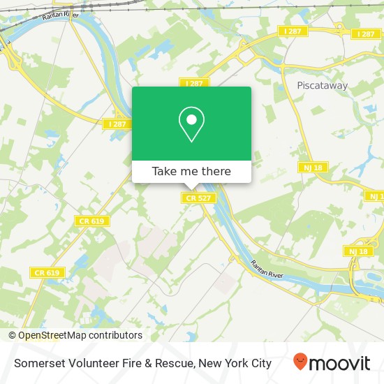 Mapa de Somerset Volunteer Fire & Rescue