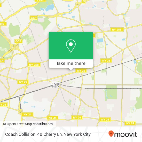 Mapa de Coach Collision, 40 Cherry Ln