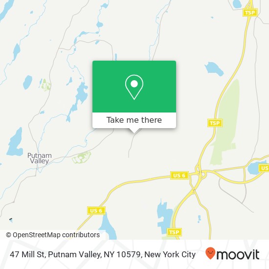 Mapa de 47 Mill St, Putnam Valley, NY 10579