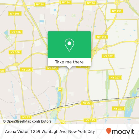 Mapa de Arena Victor, 1269 Wantagh Ave