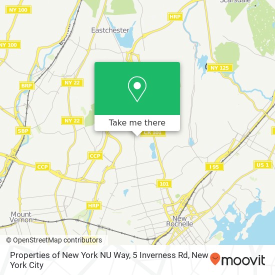 Mapa de Properties of New York NU Way, 5 Inverness Rd