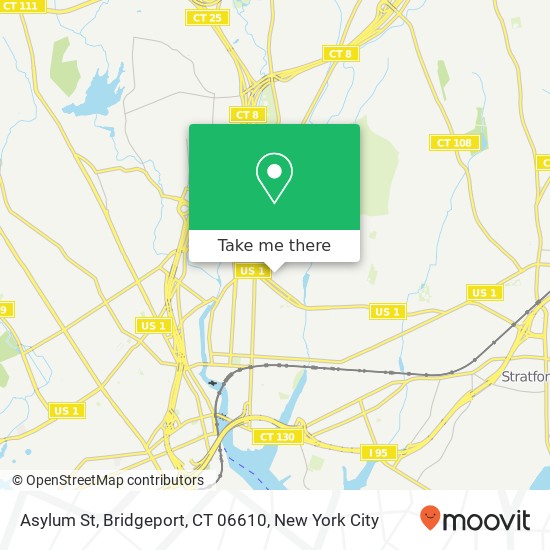 Asylum St, Bridgeport, CT 06610 map