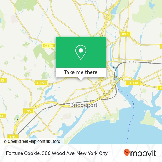 Fortune Cookie, 306 Wood Ave map