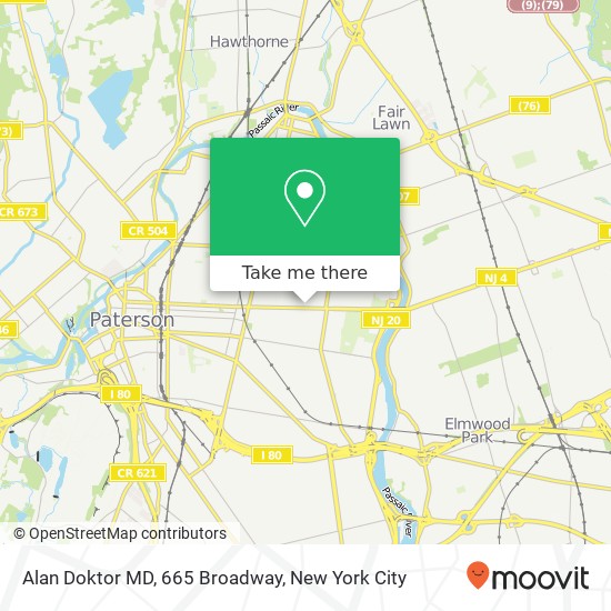 Mapa de Alan Doktor MD, 665 Broadway