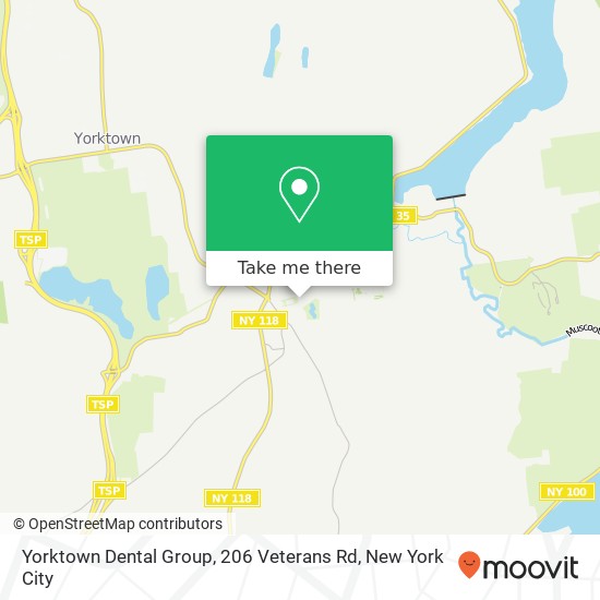 Yorktown Dental Group, 206 Veterans Rd map