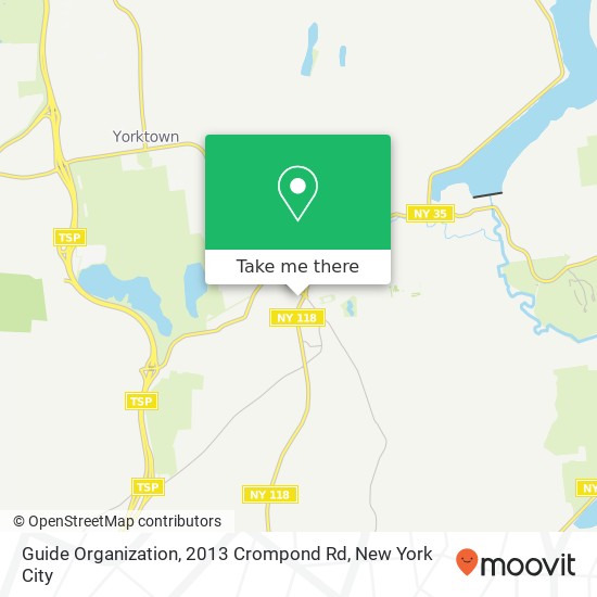 Mapa de Guide Organization, 2013 Crompond Rd