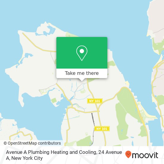 Avenue A Plumbing Heating and Cooling, 24 Avenue A map