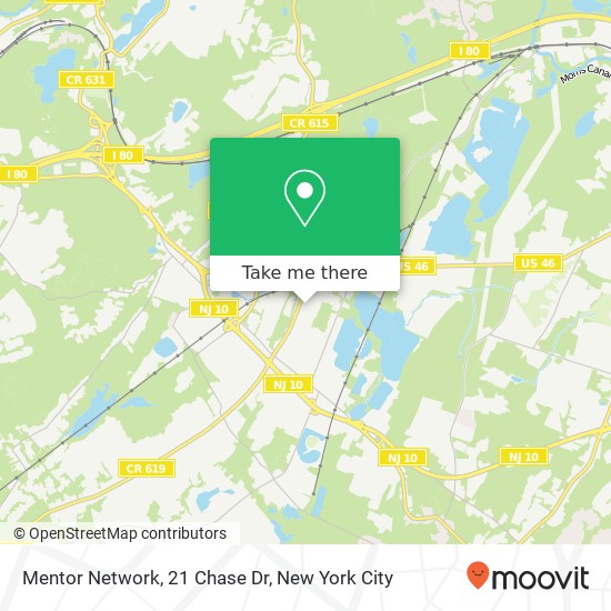Mapa de Mentor Network, 21 Chase Dr
