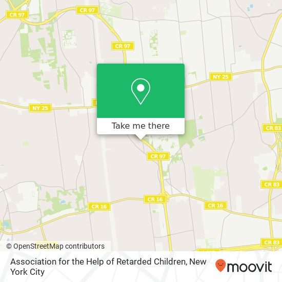 Association for the Help of Retarded Children map