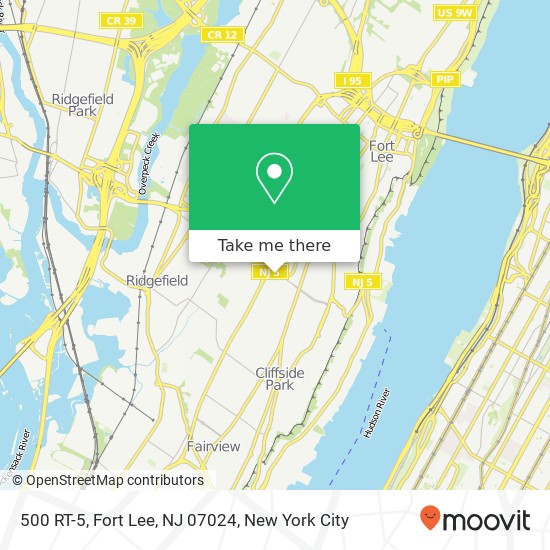 500 RT-5, Fort Lee, NJ 07024 map