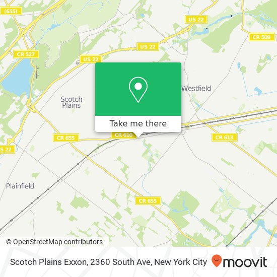Mapa de Scotch Plains Exxon, 2360 South Ave