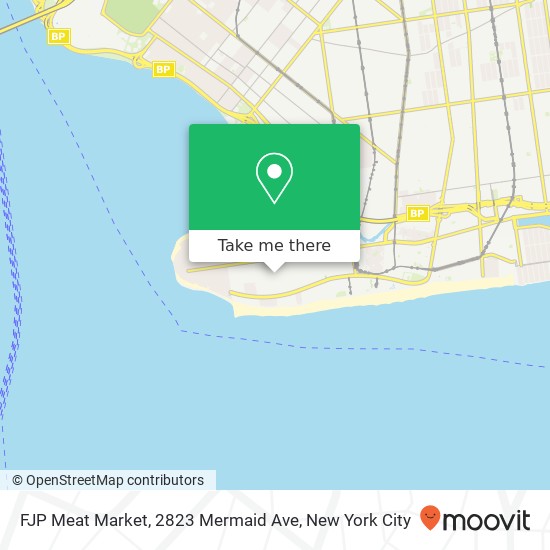Mapa de FJP Meat Market, 2823 Mermaid Ave