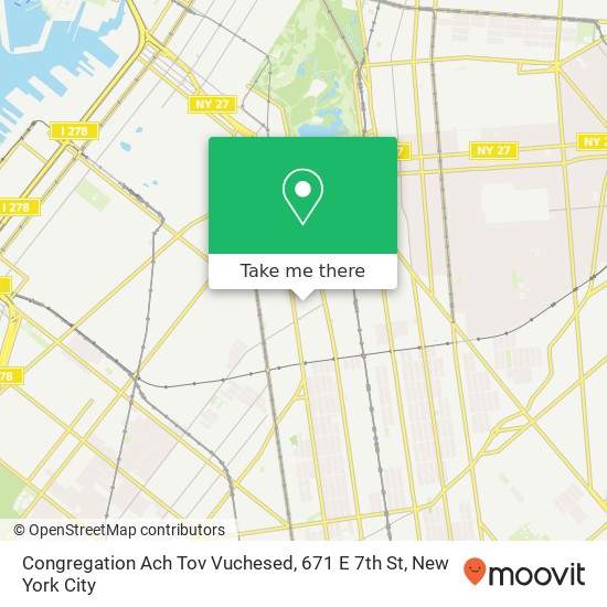 Congregation Ach Tov Vuchesed, 671 E 7th St map