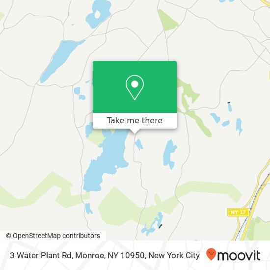 Mapa de 3 Water Plant Rd, Monroe, NY 10950