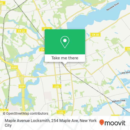 Mapa de Maple Avenue Locksmith, 254 Maple Ave