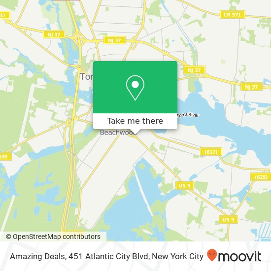 Amazing Deals, 451 Atlantic City Blvd map