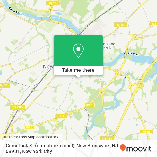 Comstock St (comstock nichol), New Brunswick, NJ 08901 map