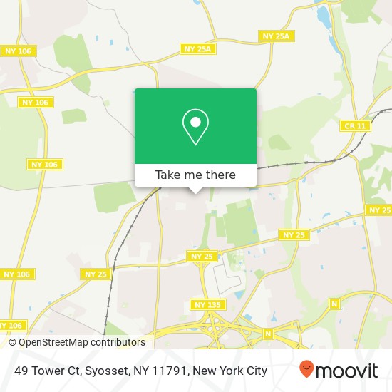 Mapa de 49 Tower Ct, Syosset, NY 11791