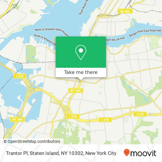 Mapa de Trantor Pl, Staten Island, NY 10302