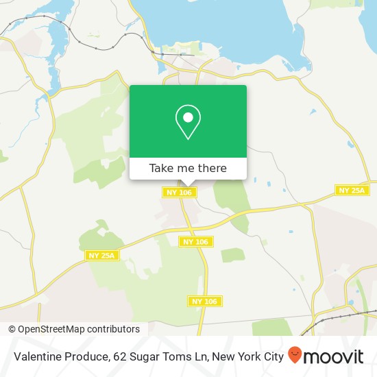 Mapa de Valentine Produce, 62 Sugar Toms Ln