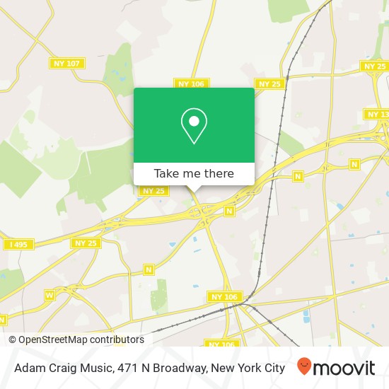 Mapa de Adam Craig Music, 471 N Broadway