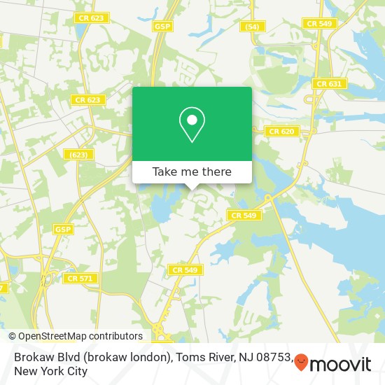 Brokaw Blvd (brokaw london), Toms River, NJ 08753 map