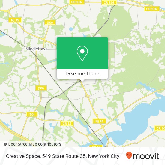 Mapa de Creative Space, 549 State Route 35