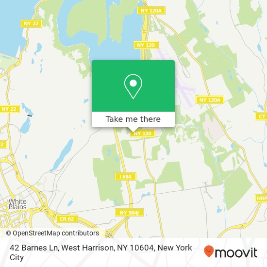 Mapa de 42 Barnes Ln, West Harrison, NY 10604