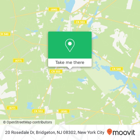20 Rosedale Dr, Bridgeton, NJ 08302 map