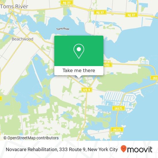 Novacare Rehabilitation, 333 Route 9 map