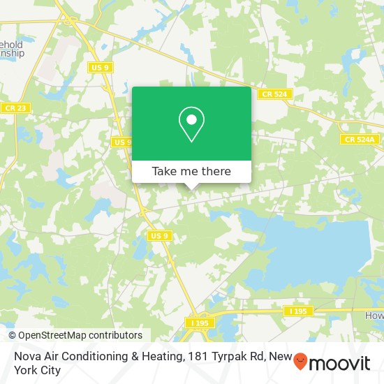 Nova Air Conditioning & Heating, 181 Tyrpak Rd map