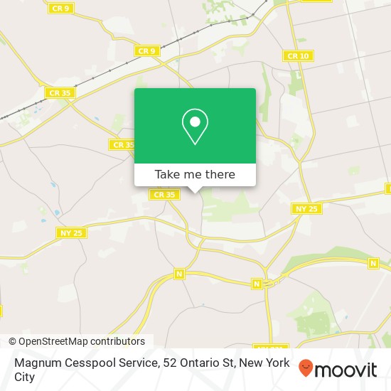 Mapa de Magnum Cesspool Service, 52 Ontario St