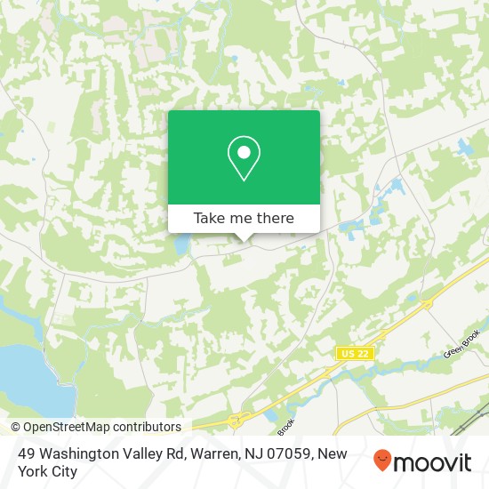 49 Washington Valley Rd, Warren, NJ 07059 map