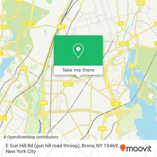 E Gun Hill Rd (gun hill road throop), Bronx, NY 10469 map