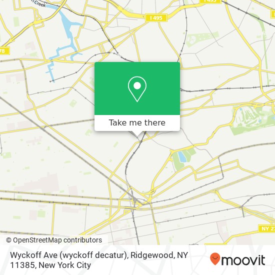 Wyckoff Ave (wyckoff decatur), Ridgewood, NY 11385 map