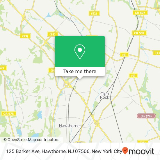 125 Barker Ave, Hawthorne, NJ 07506 map