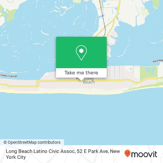 Mapa de Long Beach Latino Civic Assoc, 52 E Park Ave