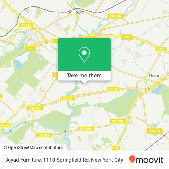 Ajyad Furniture, 1110 Springfield Rd map