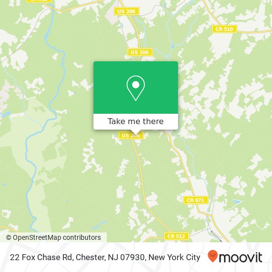 22 Fox Chase Rd, Chester, NJ 07930 map